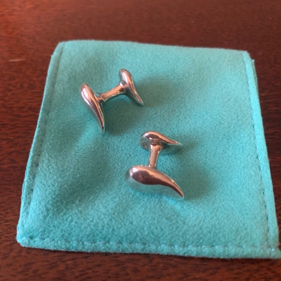 Tiffany sterling silver cuff links - Picture 2 of 2